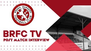 HFL 202425 Matchday 9 Fraserburgh FC Post Match Interview [upl. by Eilarol]