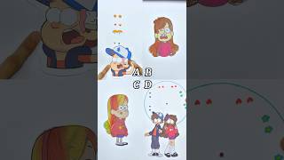 Gravity Falls Mabel four videos in one frame art puzzlegame gravityfalls [upl. by Veejar]