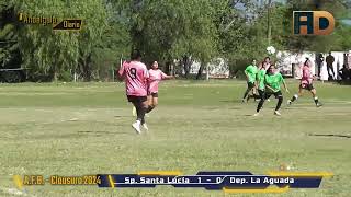 Sp Santa Lucía vs Deportivo la Aguada  2024 AFB Clausura Div F [upl. by Neirb]