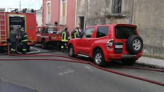 Catania incendio in via Mazzaglia [upl. by Einor]