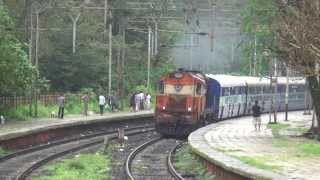 Superhit Chennai Express Curving in amp out at picturesque Khandala Station Bhor Ghats [upl. by Angi]