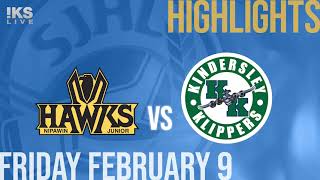 Nipawin Hawks vs Kindersley Klippers Feb 9th [upl. by Bernhard]