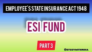 ESI FUND  Employees State Insurance Act labourlaw constitution administrativelaw bankinglaw [upl. by Mikah]