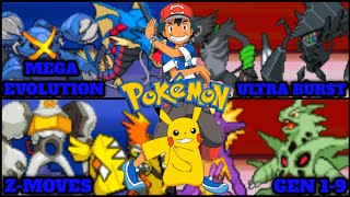 Pokemon gba rom hacks 2024 With Mega Evolution Ultra Burst ZMoves Gen 19 amp More [upl. by Karil396]