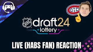 2024 NHL DRAFT LOTTERY  Live Habs Fan Reaction [upl. by Adirem]