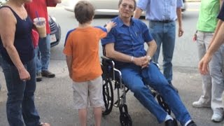 Man with Parkinsons walks after two years in wheelchair [upl. by Avert]