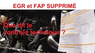 EGR et FAP supprimé Que dit le contrôle technique [upl. by Haig]