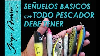 Señuelos que TODO PESCADOR DEBE TENER  Tipos de Señuelos y como usarlos para pesca en el mar [upl. by Gratt]