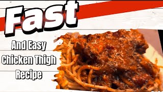 Fast 💨 amp Easy Chicken Thigh Recipe  Feeds family of Five ‼️‼️chickenrecipes family [upl. by Johst626]