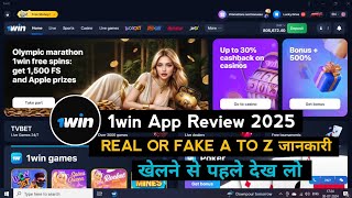 1win App Review 2024  1win Real Or Fake [upl. by Mcculloch221]