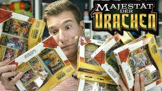 Wir haben 18 BOOSTER 😱 POKÉMON Majestät der Drachen Booster Opening [upl. by Aineg]