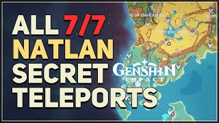 All Natlan Secret Teleport Waypoints Locations Genshin Impact [upl. by Christianna]