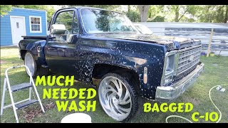 1ST WASH IN YEARS FOR MY BAGGED C10 [upl. by Casandra]