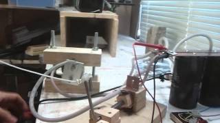 14kJ electrothermal gun ETG shooting a 6mm steel bearing [upl. by Jabon]