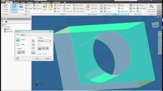 Autodesk Inventor 2010 Lesson 6 Extrude a basic 3 dimensional part in an ipt 3d part file [upl. by Toback]