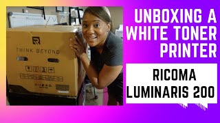 Unboxing White Toner Printer  Ricoma Luminaris 200 RP  Ricoma 16x20 Heat Press Unboxing [upl. by Ingar]