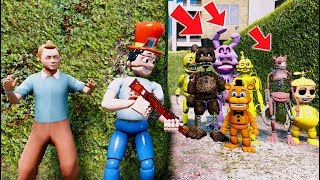 CAN FNAF REDHATTER amp LITTLE CHILD ESCAPE THE ANIMATRONICS GTA 5 Mods FNAF RedHatter [upl. by Dogs]