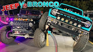 JEEP vs BRONCO at the Jeep Invasion [upl. by Inajar]