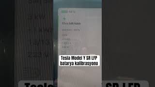 Tesla Model Y SR LFP Batarya Kalibrasyonu teslamodely modely [upl. by Mond]