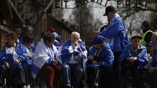 La Marche des Vivants  un devoir de mémoire des rescapés de la Shoah [upl. by Nyved425]