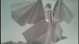 Como hacer un ángel de origami [upl. by Durning]