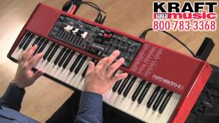 Kraft Music  Nord Electro 4D Keyboard Demo with Chris Martirano [upl. by Nnairac]