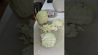 Cabbage cutting Skills shorts satisfying asmr [upl. by Babcock]