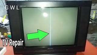 Horizontal Section Related Fault in SANSUI TV Fault Repair [upl. by Nahn]