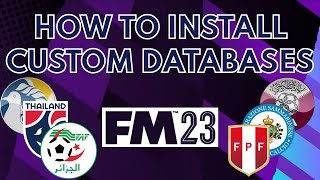 How To Install Custom Databases Works on FM24 Databases in Description  Football Manager 2023 [upl. by Ylrehs]