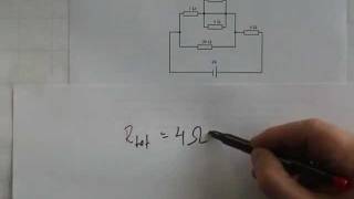 Übung Elektrizitätslehre Widerstandsnetzwerk 4 [upl. by Silra298]