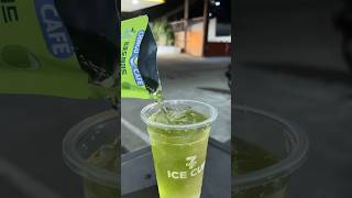 7ELEVEN GREEN GRAPE ADE DRINK 🍇🍬🧊asmr icecup greendrink grape jellyace boba shorts [upl. by Ehav]