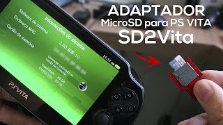 ADAPTADOR DE CARTÃO MICRO SD PARA PS VITA SD2Vita [upl. by Onitrof]