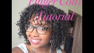 HowTo Finger Coils Tutorial  Using Mizani Perfect Curls [upl. by Nanerb]