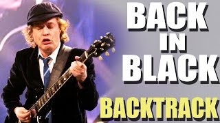 Back in Black Guitar Backing Track  ACDC TCDG [upl. by Klara585]