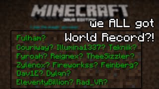 We ALL got the 10 Minecraft Speedrunning World Record ft Couriway Dylqn amp more [upl. by Cece678]