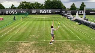 Kyrgios practice with Bublik on Grass in Stuttgart Part 2 [upl. by Yesrej876]