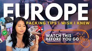 AVOID THESE COMMON PACKING MISTAKES FOR EUROPE  11 MustKnows For Your Europe Trip [upl. by Myron]