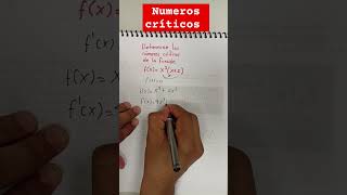 Números críticos de F Sencillo derivadas matemática matematika [upl. by Esinahs]