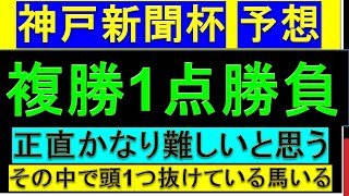 2024年 神戸新聞杯 予想 [upl. by Tallulah]