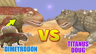 Dimetrodon vs Titanus Doug  Dino vs Titan S4E5  SPORE [upl. by Shotton]