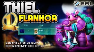 THIEL Makoa Gameplay  Rank 1 Makoa District 69 vs SUPO  ESL GO4Paladins Europe 20 Quarterfinal [upl. by Onfroi]