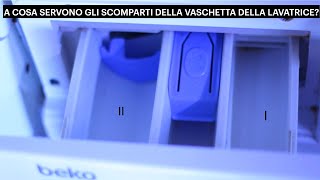 Dove si mette il detersivo la vaschetta della lavatrice ed i suoi scomparti [upl. by Ahsilac82]