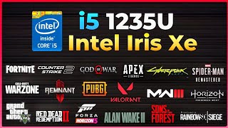 i5 1235U  Intel Iris Xe Graphics  Test in 14 Games in 2024  HP Pavillion 15 [upl. by Nnylhtak]