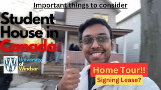 Tour inside a 2100 house rent in Canada  Canada Student home Tour  Lease Conditions  Windsor 🍁 [upl. by Marielle]