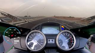 ZX14R TOP SPEED GPS 308KPH [upl. by Eniledam397]