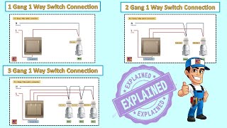 2 gang switch wiring [upl. by Nossaj83]