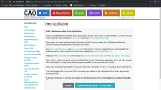 CAO Demo Application Other important parts of the CAO Application that must be completed [upl. by Abita]