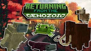 🌴🐻RETURNING FROM THE CENOZOIC MOD MINECRAFT 1201🧊  CENOZOICO en MINECRAFT [upl. by Nnywg]