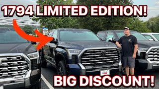 I Never Expected To See A 2024 Toyota Tundra 1794 Limited Edition With This Kind Of Discount [upl. by Naziaf44]