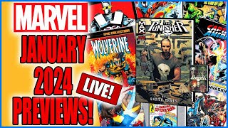 Marvel Comics Previews January 2024  Omnibus  Epic Collections  Trades  Collected Editions [upl. by Dachy]